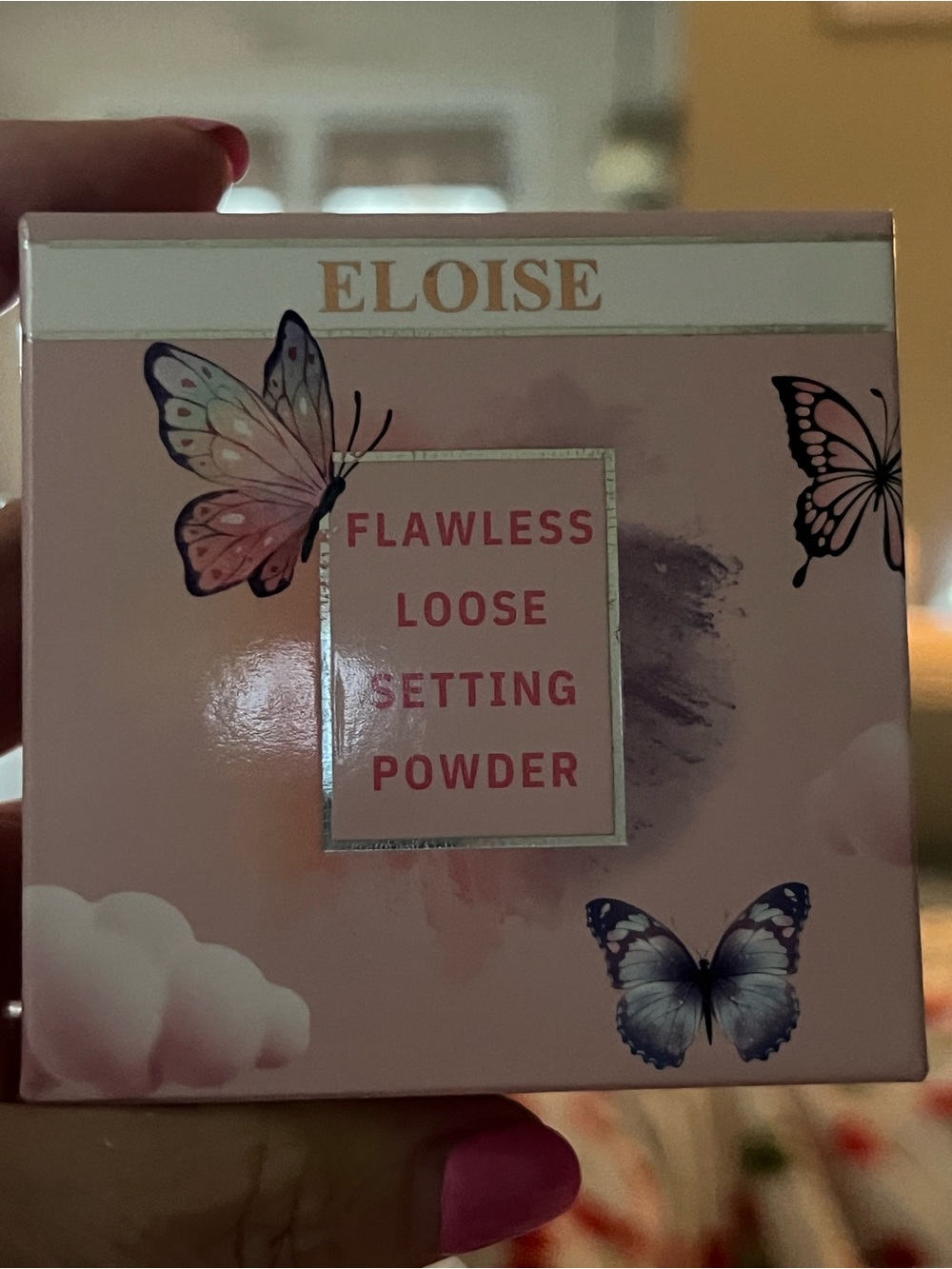 Loose Setting Powder in Pink Butterfly Box